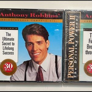 <TWO (2) Motivational CD Sets- Tony Robbins “Lifelong Success” & “Break…
